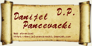 Danijel Pančevački vizit kartica